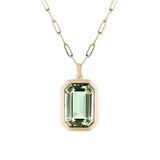 Collier Sofia avec pierre d'émeraude