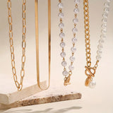 Collier Vintage en Perles & Chaîne en Or | Or