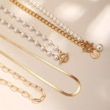 Collier Vintage en Perles & Chaîne en Or | Or