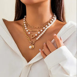 Collier Vintage en Perles & Chaîne en Or | Or