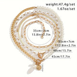 Collier Vintage en Perles & Chaîne en Or | Or