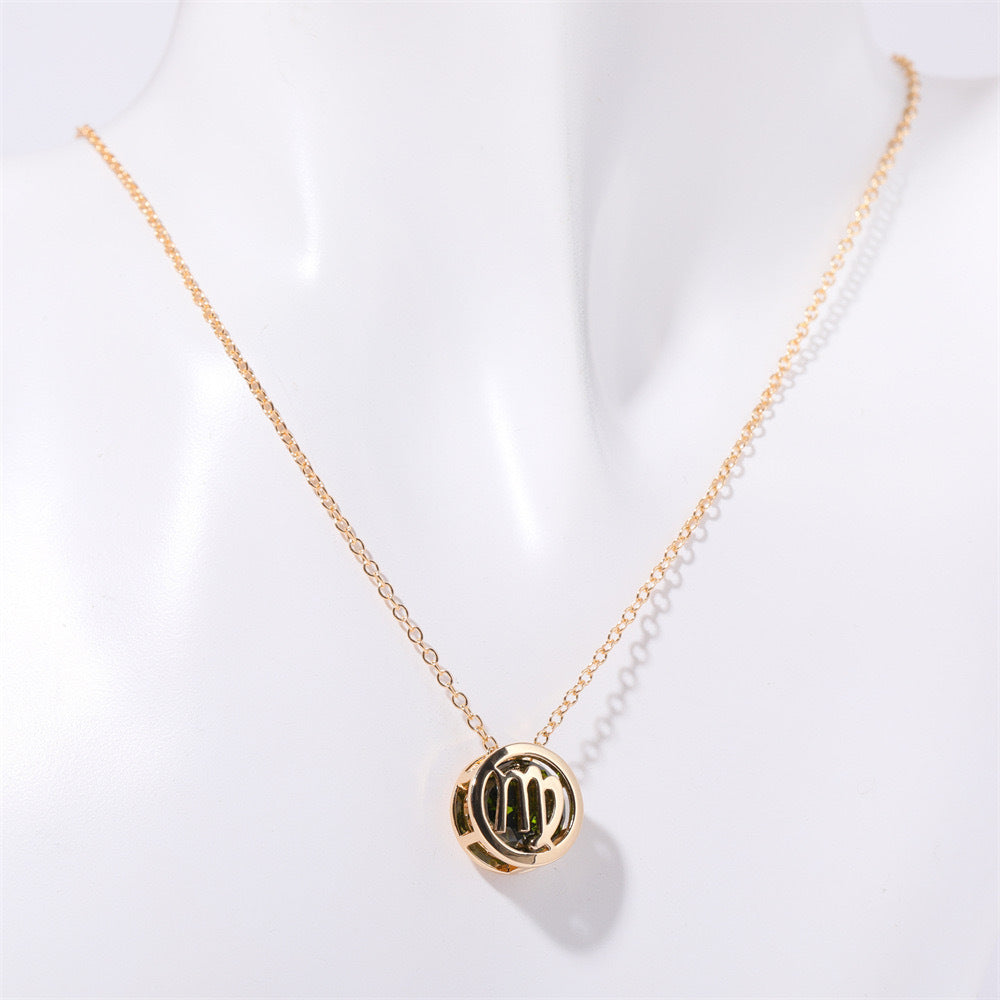 Collier zodiaque à double face | Or