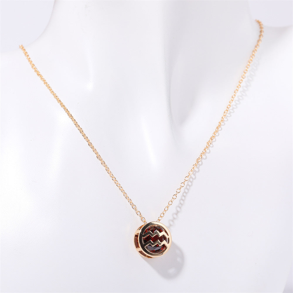 Collier zodiaque à double face | Or