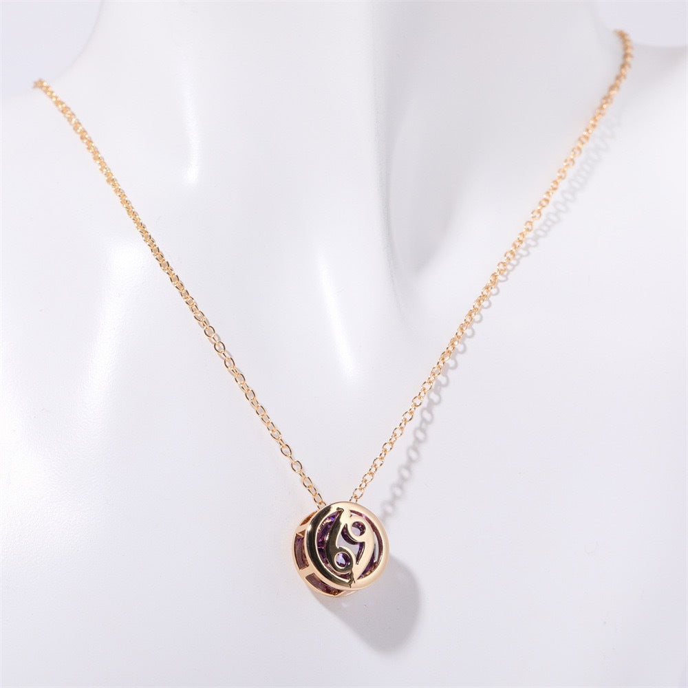 Collier zodiaque à double face | Or