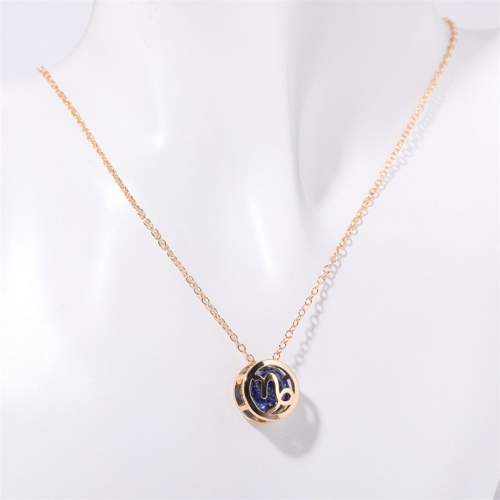 Collier zodiaque à double face | Or