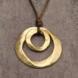 Collier avec Pendentif Géométrique Irrégulier