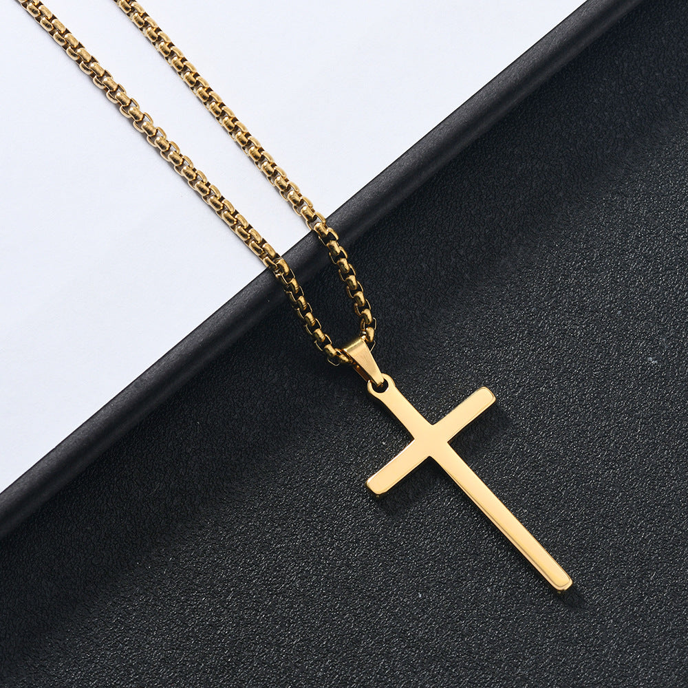 Collier avec croix « Foi Élevée »