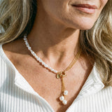 Collier avec pendentif élégant en perles