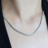 Collier de Tennis | Or Blanc