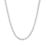 Collier de Tennis | Or Blanc