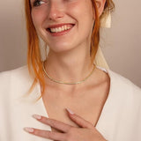 Collier de tennis doré