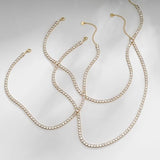 Collier de tennis doré