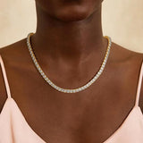 Collier de tennis doré