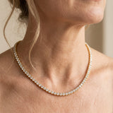 Collier de tennis doré