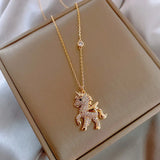 Collier élégant en licorne | Or