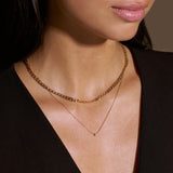 Collier en Chaîne à Maillons Plats | Or