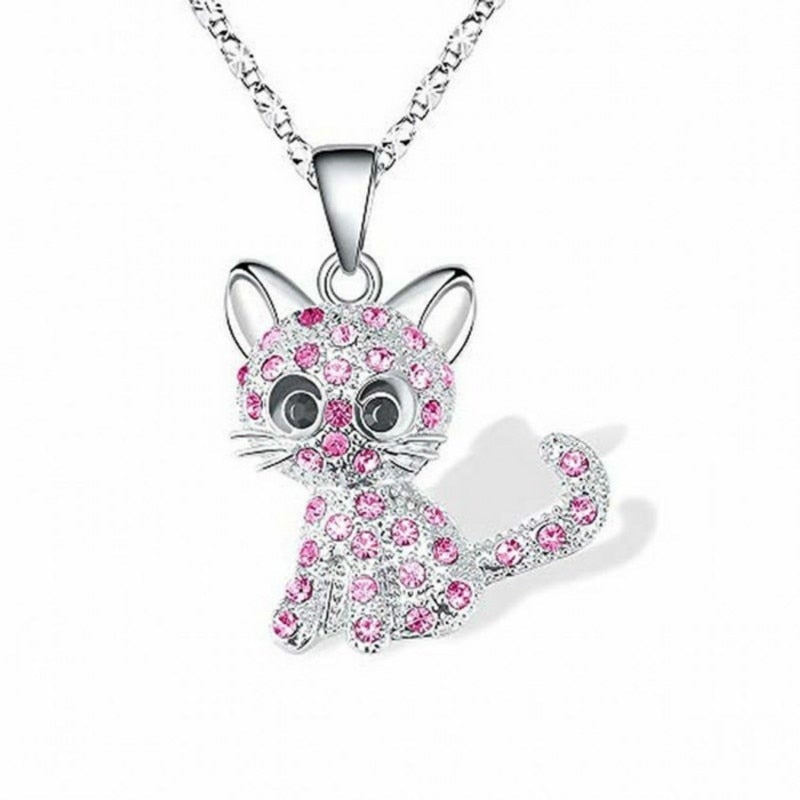 Collier avec des chatons et des zircones colorés | Argent