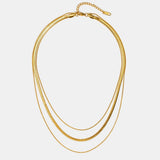 Collier en or à plusieurs couches