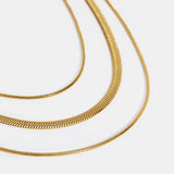 Collier en or à plusieurs couches