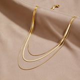 Collier en or à plusieurs couches