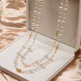 Collier en or élégant avec petite perle