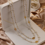 Collier en or élégant avec petite perle