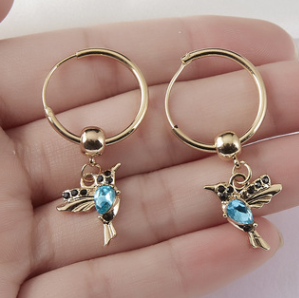 Collier et boucles d'oreilles Caméléon | Or