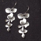 Collier et boucles d'oreilles en forme de fleurs | Argent