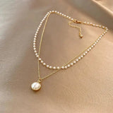 Collier luxueux avec perles | Or
