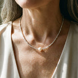 Collier rétro avec perles