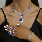 Ensemble complet de trois bijoux pour mariées