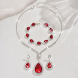 Ensemble de Bijoux Thalia Sangréal | Or Blanc