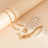 Ensemble de Bracelets Chic en Or - Serpent, Perles & Maillons | Or