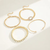 Ensemble de Bracelets Domitille Calvine | Or Blanc