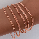 Ensemble de Bracelets Ellis Renier | Or Blanc