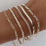 Ensemble de Bracelets Ellis Renier | Or Blanc