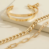 Ensemble de Bracelets Harmonie Dorée