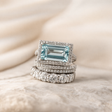 Ensemble de bagues rétro en argent avec pierre en turquoise