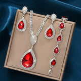 Ensemble de bijoux Thalia en or blanc