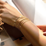 Ensemble de bracelets Isabelle Vernet | Or Blanc