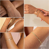 Ensemble de bracelets Isabelle Vernet | Or Blanc