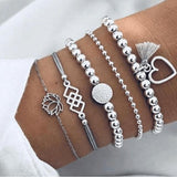 Ensemble de bracelets luxueux et scintillants | Or