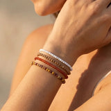 Bracelet Fin en Perles de Pierre de 4mm
