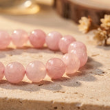 Bracelet "Amour Inconditionnel" en Quartz Rose