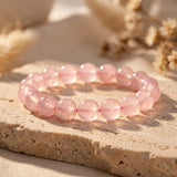 Bracelet "Amour Inconditionnel" en Quartz Rose