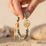 Bracelet "Vie Éternelle" en Turquoise Africaine