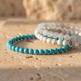 Ensemble "Océan de Douceur" en Turquoise, Howlite & Aigue-Marine