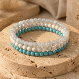 Ensemble "Océan de Douceur" en Turquoise, Howlite & Aigue-Marine