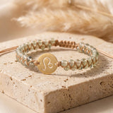 Bracelet Tressé "12 Constellations" en Pierres Naturelles