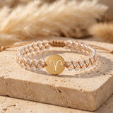 Bracelet Tressé "12 Constellations" en Pierres Naturelles